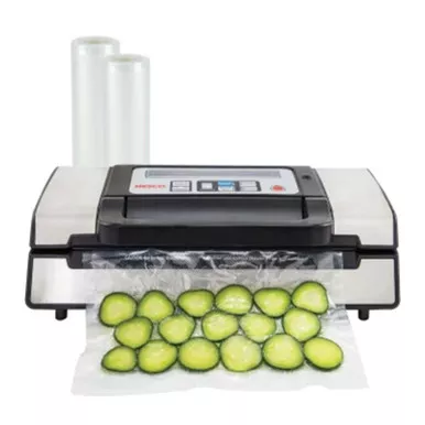 NESCO VS-12 Deluxe Vacuum Sealer roll storage built-in bag cutter