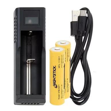Nightstick 18650-KIT1 USB Single 18650 Lithium-Ion Battery Charging Kit