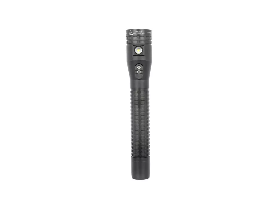 Nightstick Metal Duty/Personal-Size Dual-Light Rechargeable Flashlight, Black Anodized