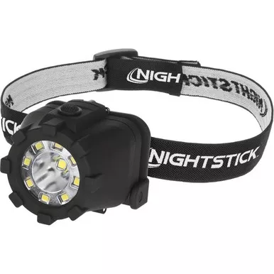 Nightstick NSP-4602B Dual-Light LED Headlamp, 3 AAA Batteries, 30 Lumens