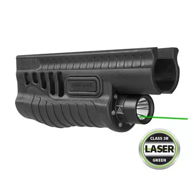 Nightstick Shotgun Forend Light w/ Green Laser for Mossberg 500/590/Shockwave