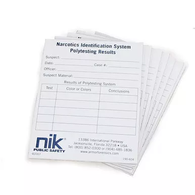 NIK 190-604 P-10 Polytesting Report Pad