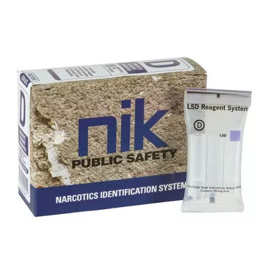 NIK 800-6074 Drug Test D – LSD (Modified Ehrlich’s Reagent), Box of 11