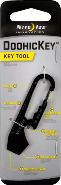 Nite Ize DoohicKey Key Tool Keychain Multi-Tool – Black #KMT01R3