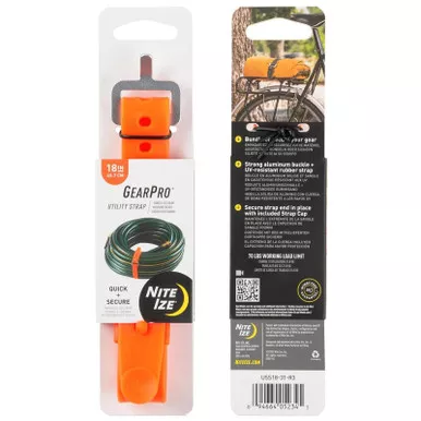 NiteIze GearPro Utility Strap 18 in. - Bright Orange