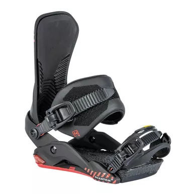 NITRO 2025 Men's Phantom+ Ultra Black Snowboard Bindings (N836500-001)
