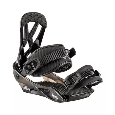 NITRO 2025 Youth Charger Mini Black Snowboard Bindings (N836475-001)