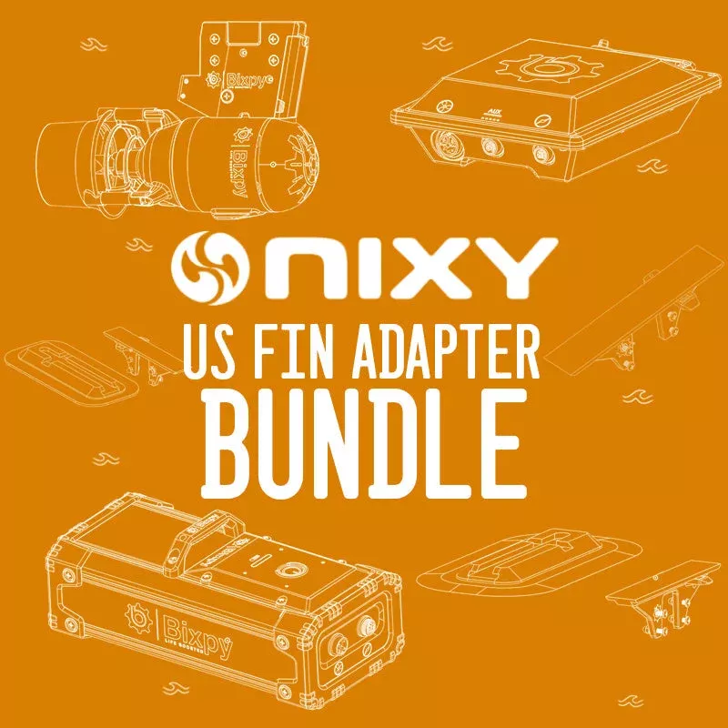 Nixy/Bixpy K-1 Outboard Kit – US Fin Adapter Bundle