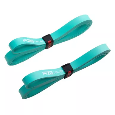 NONZERO GRAVITY 100% Latex-Free Organic Rubber Power Resistance 35lbs Green Set of 2 Band (NZ-RB35)