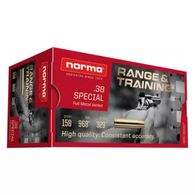 Norma 38 Special 158GR FMJ 50 Rounds