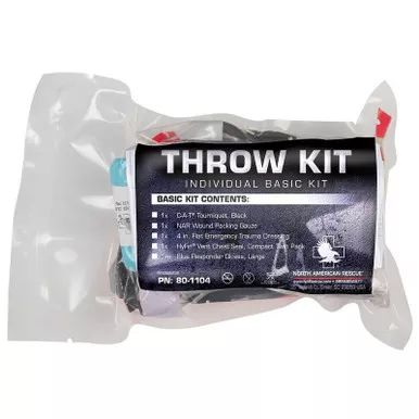 North American Rescue 80-1105 Individual Basic Throw Kit w/ Combat Gauze LE