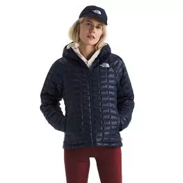 The North Face Women's THERMOBALL Hooded Jacket - Summit Navy - L