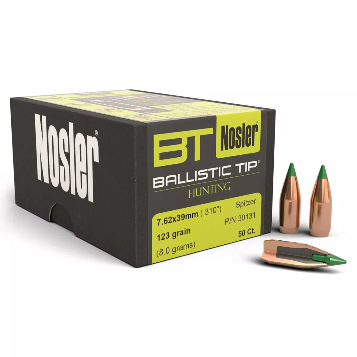 Nosler Ballistic Tip 7.62X39mm 123 Gr SBT 50/Box