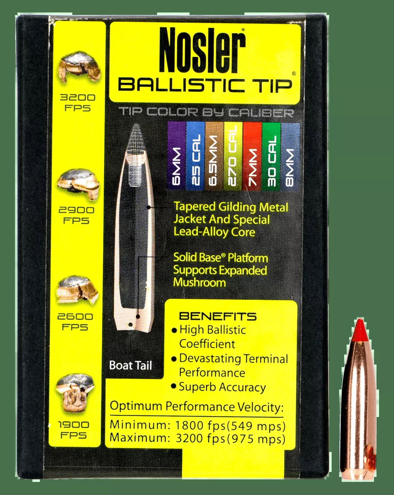 Nosler Ballistic Tip Hunting Bullets 7mm 140 Gr. Spitzer Point 50 Pk.