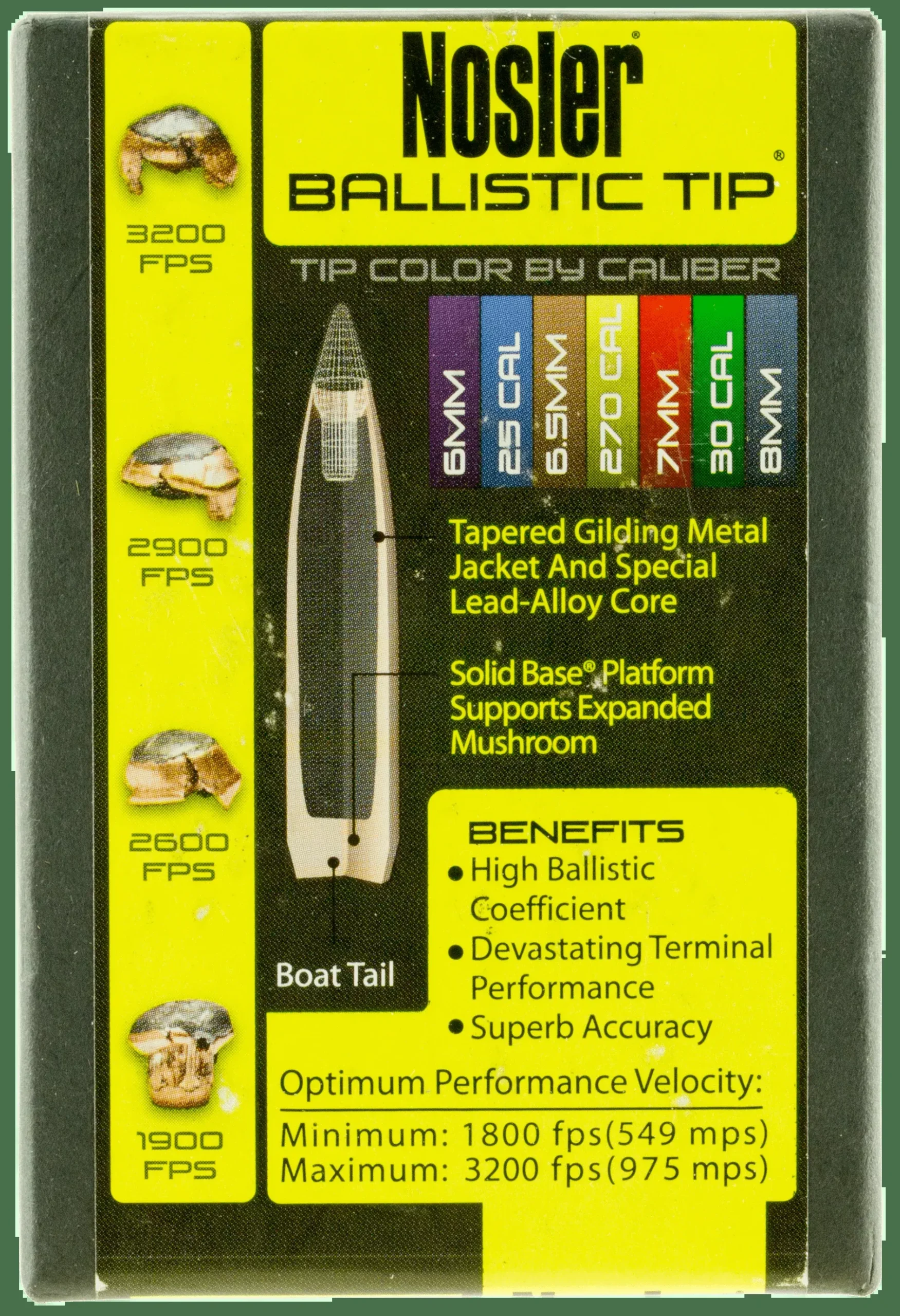 Nosler Bullets 458 Cal .458 – 300gr Ballistic Tip 50ct