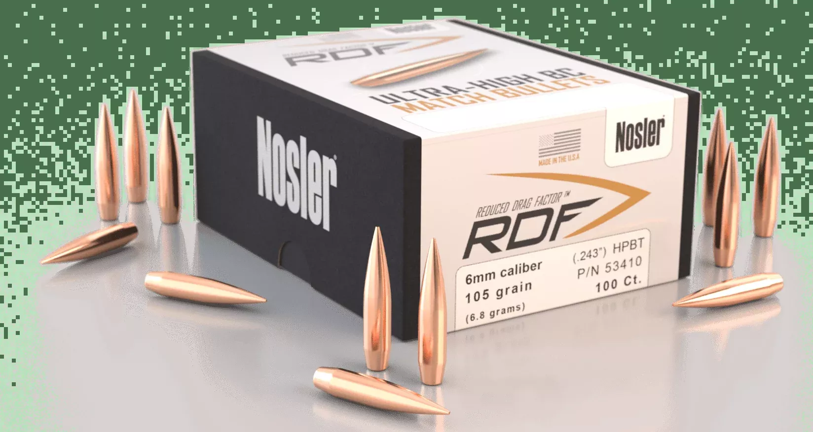 Nosler Bullets 6mm .243 - 105gr Rdf Hpbt 100ct