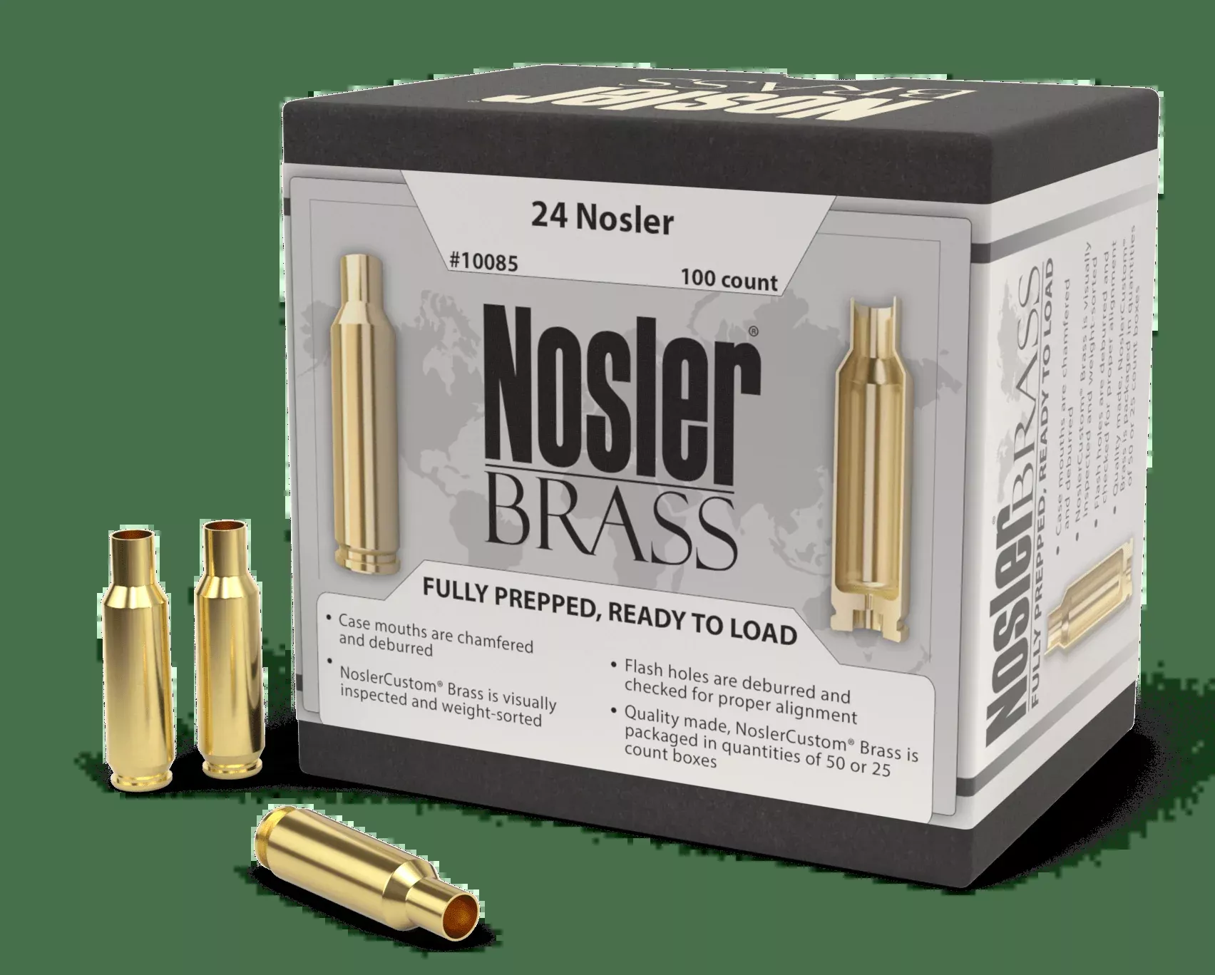 Nosler Custom Brass 24 Nosler 100 Pk.