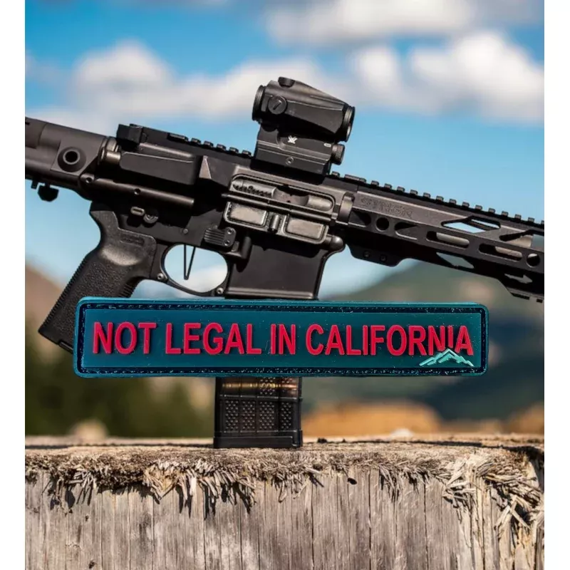 Not Legal in California PVC Patch