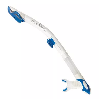 OCEANIC Ultra Dry White/Blue Snorkel (07.1007.01)