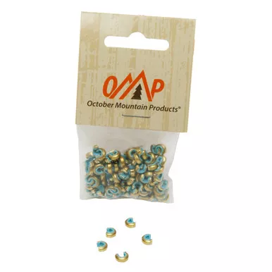 October Mountain 3103 Nock Sets Target, Blue, 100 Pack
