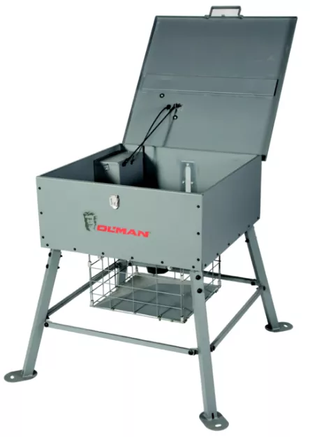 Ol’ Man OF-300-00 Chuck Wagon 300 LB Deer Feeder – Digital Timer, 360° Spin Plate