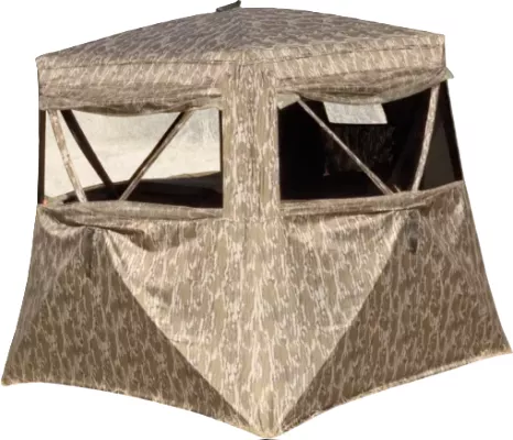 Ol’ Man Buck Shot Ground Blind – Mossy Oak Bottomland, 65″x65″
