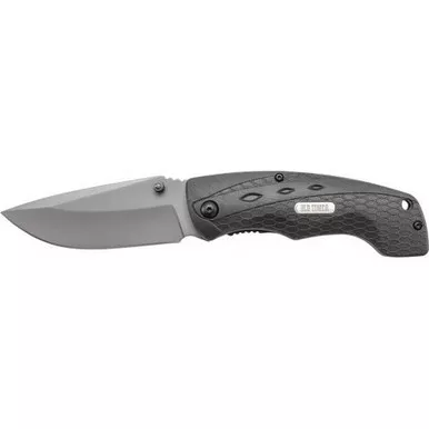 Old Timer 2147OT Copperhead Drop Point Liner Lock Folding Knife 3.44" 7Cr17MoV High Carbon Stainless Steel Blade, Rubber Handle