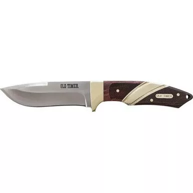 Old Timer 30OT Capybara Full Tang Fixed Knife 4" 8Cr13MoV High Carbon Stainless Steel Blade, Rosewood & Ebony Wood Handle