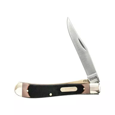 Old Timer Gunstock Trapper Folding Knife 3.1" Brown