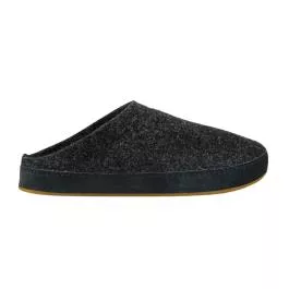 OluKai Men's Hamani Hulu Wool Mule Slipper - Dark Shadow - 9
