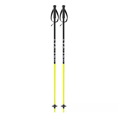 ONE WAY Junior Black/Yellow Alpine Ski Poles (OZ35421)