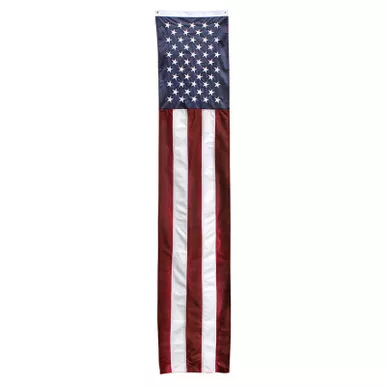 Online Flag Store Super Tough 20inch x 8ft US Flag Pulldown - High Tech Shiny Knit