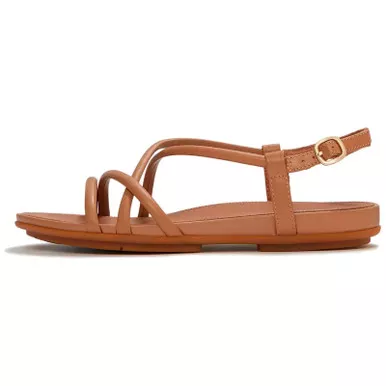 Open Box (Damaged package): FITFLOP Gracie Leather Strappy Back-Strap Sandals, Color: Classic Tan, Size: 9 (A4C-B87-070_2)