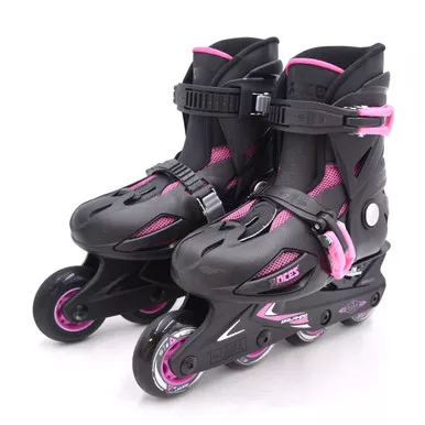 Open Box (Great condition, limited use): ROCES InlineOrlando , Color: Black/Pink, Size: 13JR-3 (ORL3-400687-00010-13)