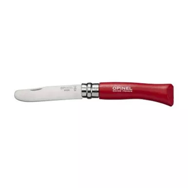 Opinel 001221 No.07 My First Opinel Blunt Tip Folding Knife - Red