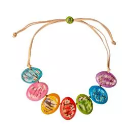 Organic Tagua Jewelry Millie Necklace - Multi