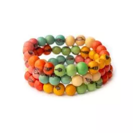 Organic Tagua Jewelry Stackable Bracelet