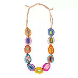 Organic Tagua Jewelry Yoli Necklace - Multi