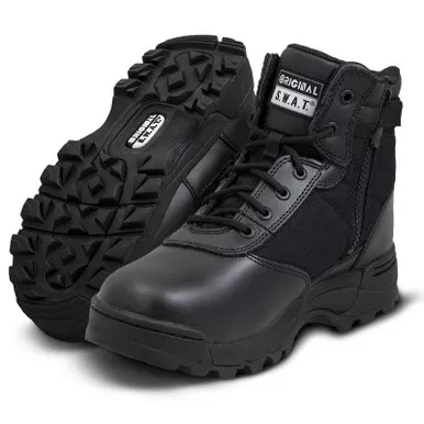Original S.W.A.T. 116101 Classic 6″ Waterproof Side-Zip Safety Boots, Black