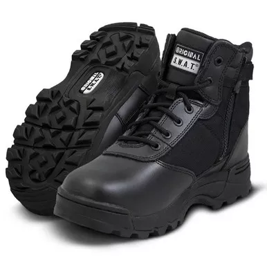 ORIGINAL SWAT Men's Classic 6in Side-Zip Black Boots (116401)
