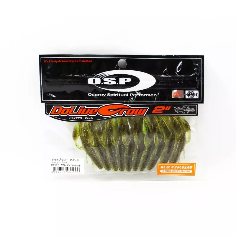 OSP Soft Lure Dolive Craw 2 Inches TW-107 (1999)