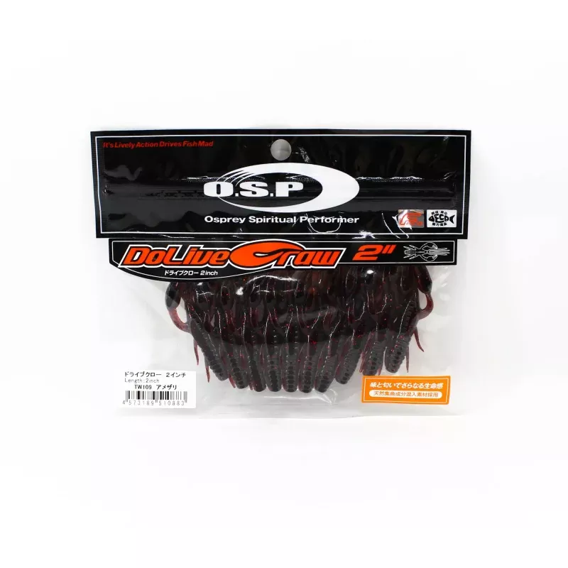 OSP Soft Lure Dolive Craw 2 Inches TW-109 (0883)