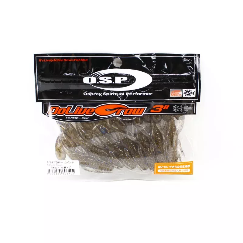 OSP Soft Lure Dolive Craw 3 Inches TW-137 (6402)