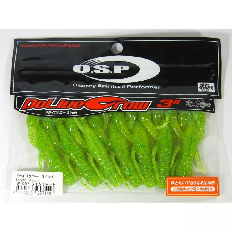 OSP Soft Lure Dolive Craw 3 Inches W-007 (7149)