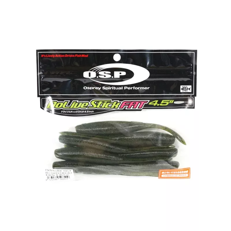 OSP Soft Lure Dolive Stick Fat 4.5 Inches W-001 (3519)