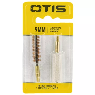 OTIS 9mm/.38 Caliber Bore Brush and Mop Combo Pack (FG-338-MB)