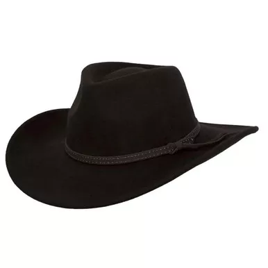 OUTBACK TRADING Cooper River Wool Hat (1391-BLK)