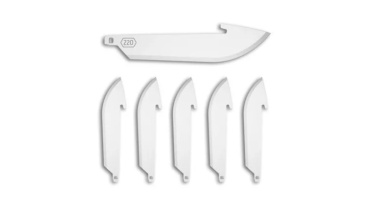 Outdoor Edge 2.2 Drop-Point Blade Pack – 6 Blades #RR22-6C