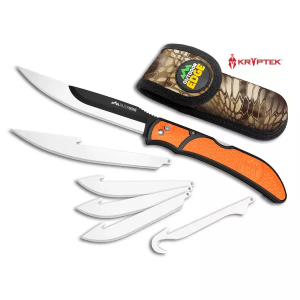 Outdoor Edge RazorBone 5.0″ Folding Replaceable Blade Hunting Knife