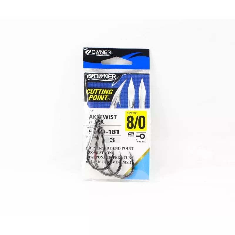 Owner 5169 Aki Twist Hook Size 8/0 (9933)